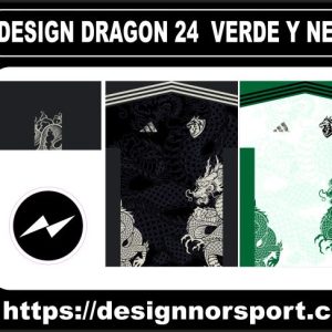 DESIGN DRAGON 24 VERDE Y NEGRO