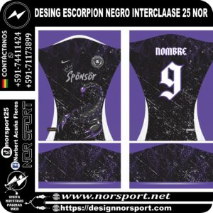 DESING ESCORPION NEGRO INTERCLAASE 25 NOR