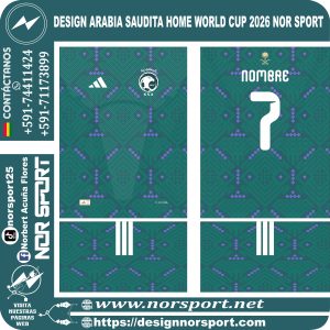DESIGN ARABIA SAUDITA HOME WORLD CUP 2026 NOR SPORT