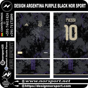 DESIGN ARGENTINA PURPLE BLACK NOR SPORT