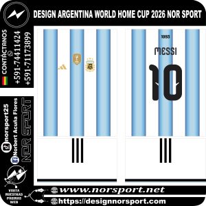DESIGN ARGENTINA WORLD HOME CUP 2026 NOR SPORT
