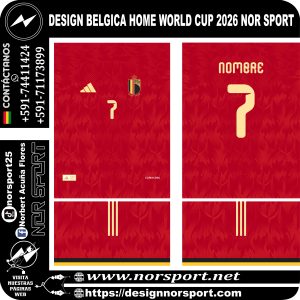 DESIGN BELGICA HOME WORLD CUP 2026 NOR SPORT