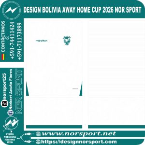 DESIGN BOLIVIA AWAY HOME CUP 2026 NOR SPORT