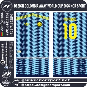 DESIGN COLOMBIA AWAY WORLD CUP 2026 NOR SPORT