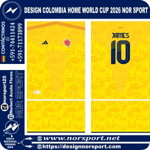 DESIGN COLOMBIA PORTERO WORLD CUP 2026 NOR SPORT