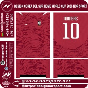 DESIGN COREA DEL SUR HOME WORLD CUP 2026 NOR SPORT