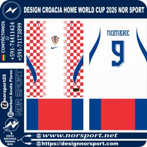 DESIGN CROACIA HOME WORLD CUP 2026 NOR SPORT