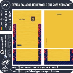 DESIGN ECUADOR HOME WORLD CUP 2026 NOR SPORT