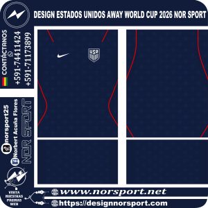 DESIGN ESTADOS UNIDOS AWAY WORLD CUP 2026 NOR SPORT