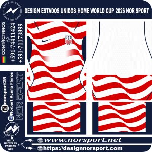 DESIGN ESTADOS UNIDOS HOME WORLD CUP 2026 NOR SPORT