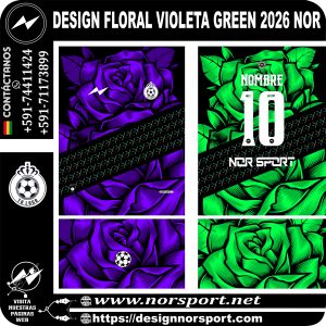 DESIGN FLORAL VIOLETA GREEN 2026 NOR