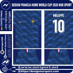 DESIGN FRANCIA HOME WORLD CUP 2026 NOR SPORT