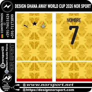 DESIGN GHANA AWAY WORLD CUP 2026 NOR SPORT