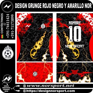DESIGN GRUNGE ROJO NEGRO Y AMARILLO NOR