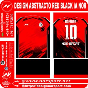 DESIGN ABSTRACTO RED BLACK iA NOR