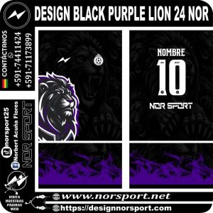 DESIGN BLACK PURPLE LION 24 NOR