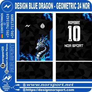 DESIGN BLUE DRAGON - GEOMETRIC 24 NOR