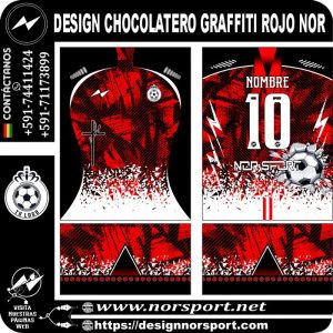 DESIGN CHOCOLATERO GRAFFITI ROJO NOR