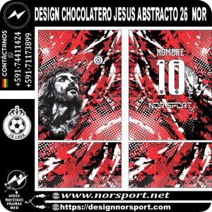 DESIGN CHOCOLATERO JESUS ABSTRACTO 26 NOR