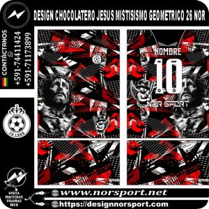 DESIGN CHOCOLATERO JESUS MISTISISMO GEOMETRICO 26 NOR