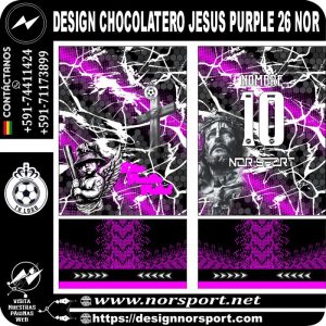 DESIGN CHOCOLATERO JESUS PURPLE 26 NOR
