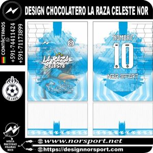 DESIGN CHOCOLATERO LA RAZA CELESTE NOR