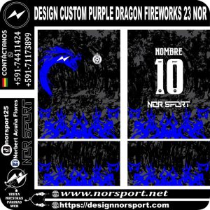 DESIGN CUSTOM BLUE DRAGON FIREWORKS 23 NOR