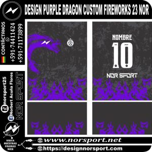 DESIGN CUSTOM PURPLE DRAGON FIREWORKS 23 NOR