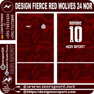DESIGN FIERCE RED WOLVES 24 NOR