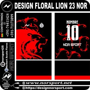 DESIGN FLORAL LION 23 NOR