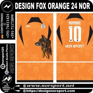 DESIGN FOX ORANGE 24 NOR