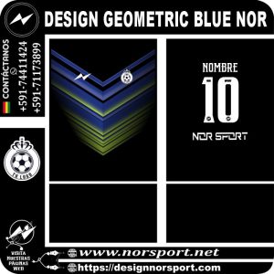 DESIGN GEOMETRIC BLUE NOR