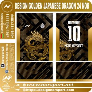 DESIGN GOLDEN JAPANESE DRAGON 24 NOR