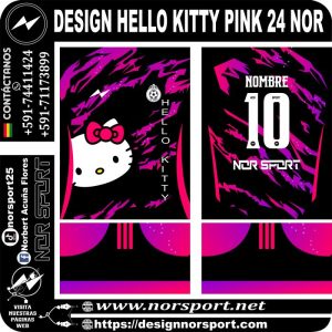 DESIGN HELLO KITTY PINK 24 NOR