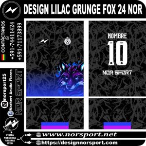 DESIGN LILAC GRUNGE FOX 24 NOR