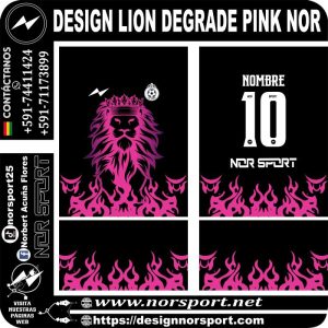 DESIGN LION DEGRADE PINK NOR