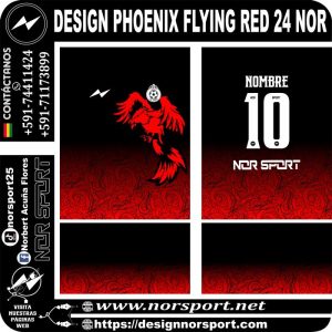 DESIGN PHOENIX FLYING RED 24 NOR