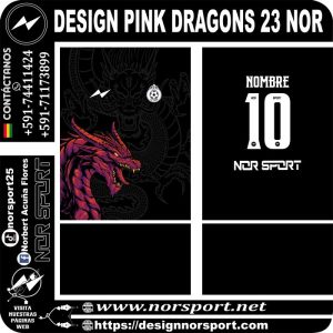 DESIGN PINK DRAGONS 23 NOR