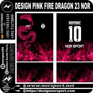 DESIGN PINK FIRE DRAGON 23 NOR