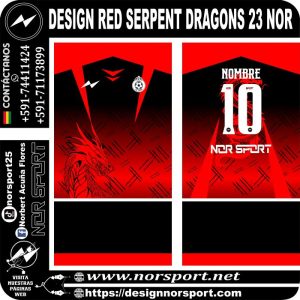 DESIGN RED SERPENT DRAGONS 23 NOR