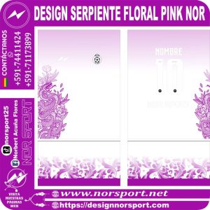 DESIGN SERPIENTE FLORAL PINK NOR