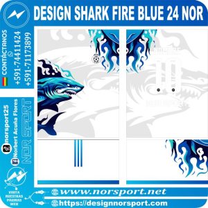 DESIGN SHARK FIRE BLUE 24 NOR