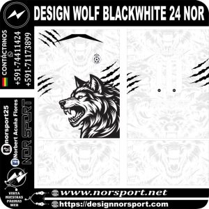 DESIGN WOLF BLACKWHITE 24 NOR