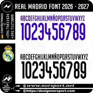 REAL MADRID FONT 2026 - 2027