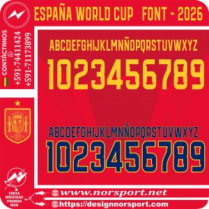 españa WORLD CUP FONT - 2026