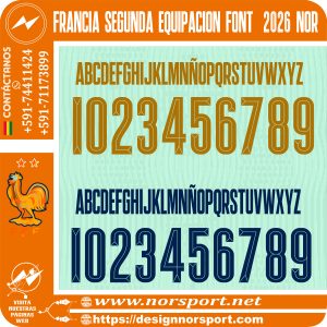 francia segunda equipacion FONT 2026 nor